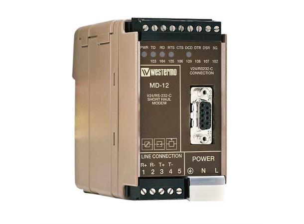 Westermo MD-12 DC Modem RS232/W1, 12-36VDC